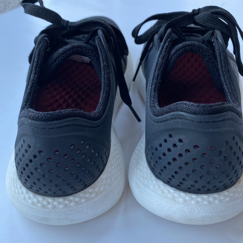CROCS LiteRide Pacer Lace Up Sneaker in Black - Picture 6 of 9